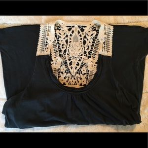 Crochet racer back tank w/ built-in bra